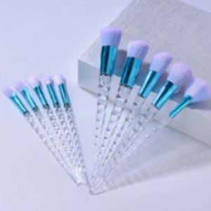 10 Piece Unicorn Makeup Brush Set